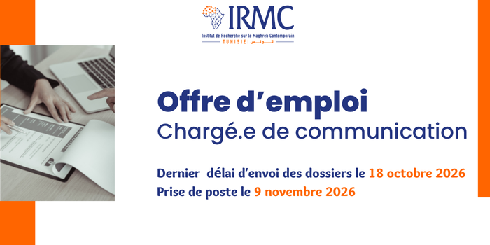 [Offre d’emploi] L&rsquo;IRMC recrute un.e chargé.e de communication