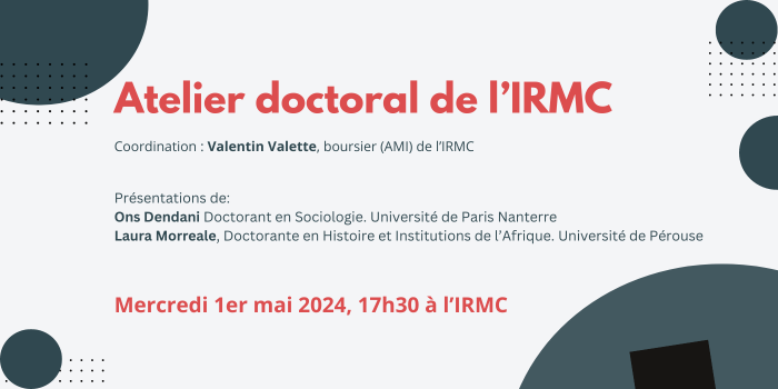 Atelier doctoral mensuel de l’IRMC