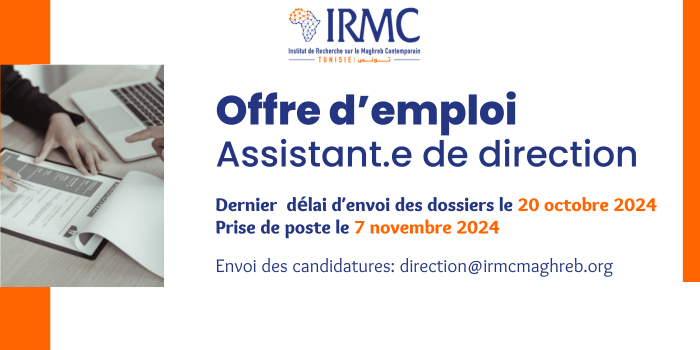 [Offre d’emploi] L’IRMC recrute un(e) assistant(e) de direction