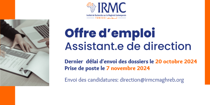 [Offre d’emploi/EXPIRÉE] L’IRMC recrute un(e) assistant(e) de direction