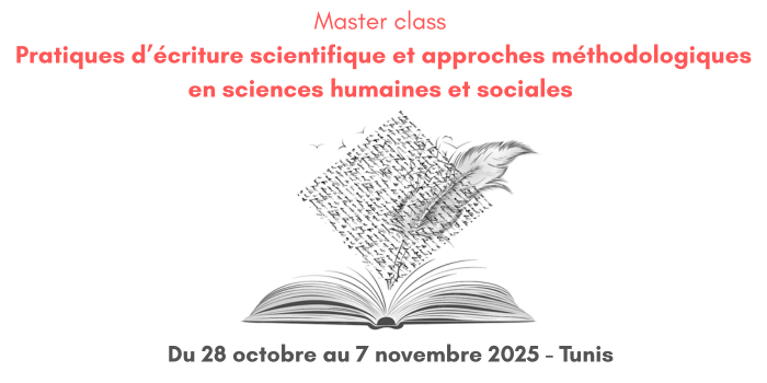 Master class « Pratiques d’écriture scientifique et approches méthodologiques en SHS »