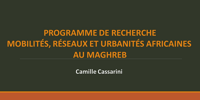 Mobilités, réseaux et urbanités africaines au Maghreb