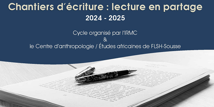 Séance 1 du séminaire Chantiers d’écriture. Lectures en partage 2024-2025